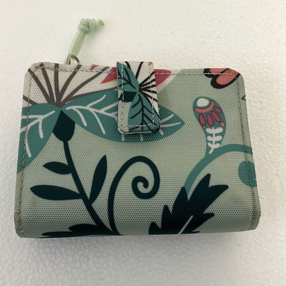 Vera Bradley Mint Green Small Zip Wallet